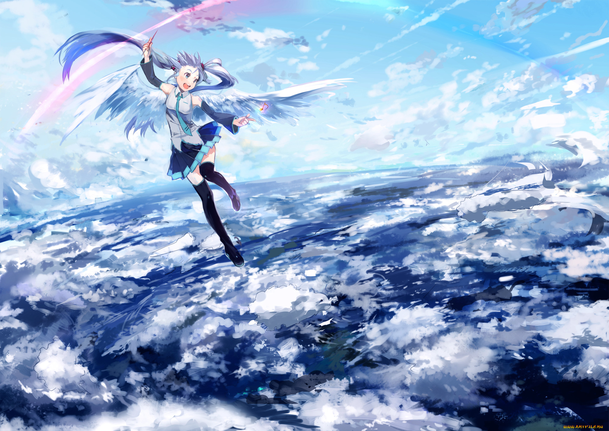 , vocaloid, , , hatsune, miku, , , , , , ume, art